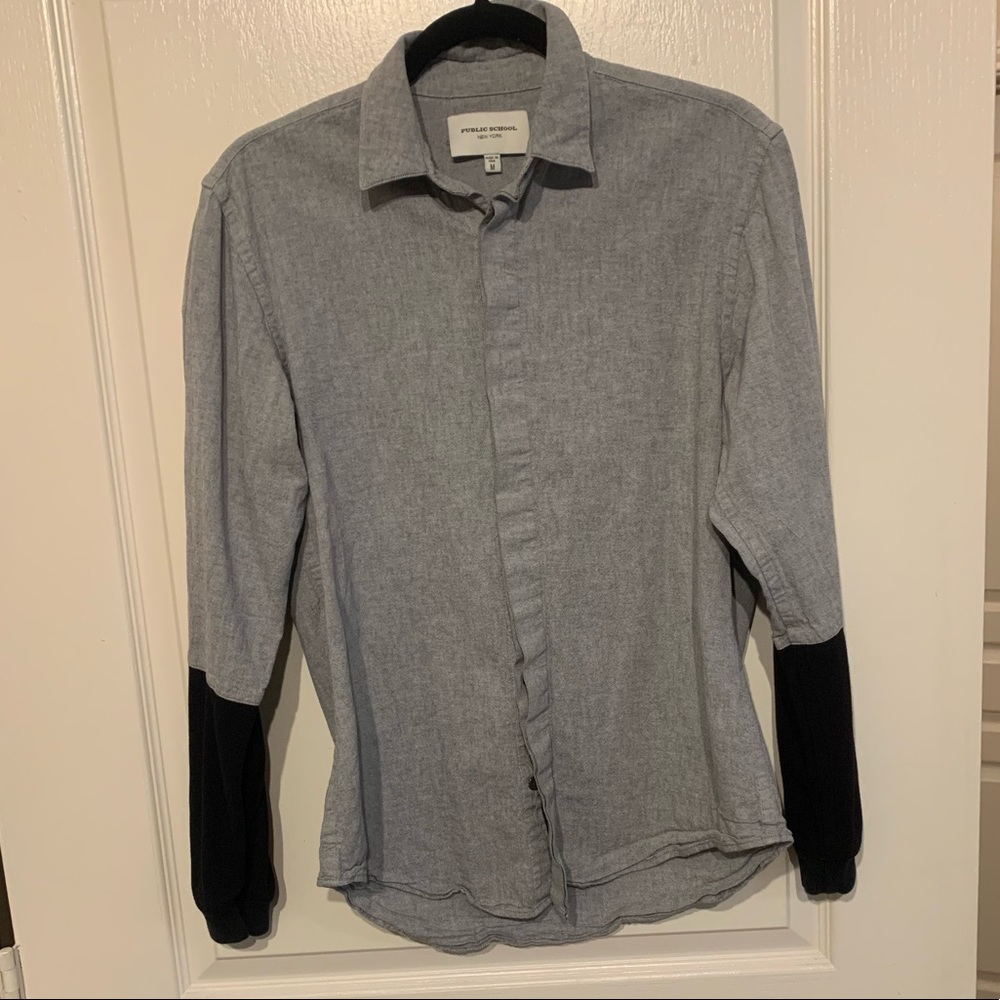 Public School New York mens button down size M